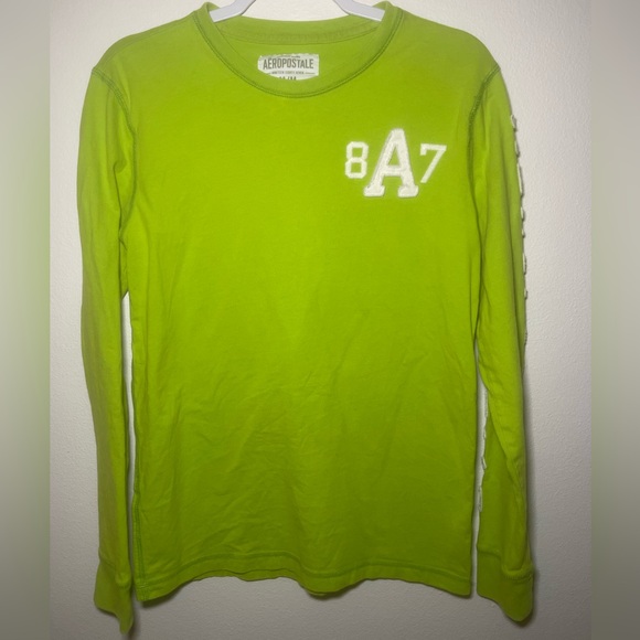Aeropostale Other - VTG Aeropostale Y2K Long Sleeve T-Shirt Men’s M Lime Green 100% Cotton